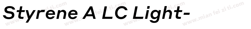 Styrene A LC Light字体转换